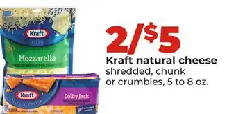 Hy-Vee Kraft natural cheese offer