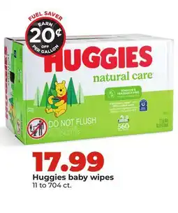 Hy-Vee Huggies baby wipes offer