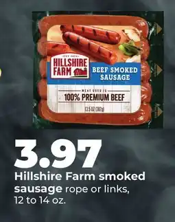 Hy-Vee Hillshire Farm smoked sausage offer