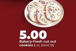 Hy-Vee Fresh cut out cookies offer