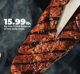 Hy-Vee Hy-Vee Prime Reserve sirloin strip steak offer