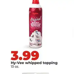 Hy-Vee Hy-Vee whipped topping offer