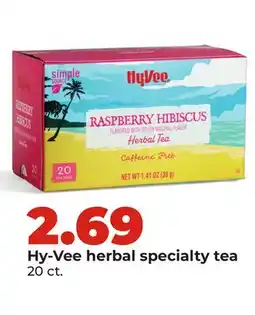 Hy-Vee Hy-Vee herbal specialty tea offer