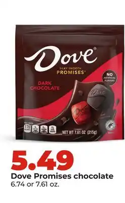 Hy-Vee Dove Promises chocolate offer