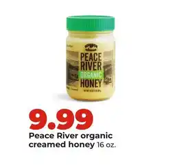 Hy-Vee Peace River organic creamed honey offer