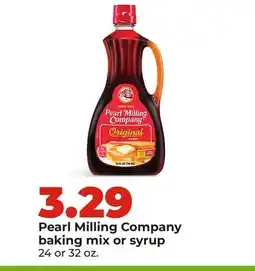 Hy-Vee Pearl Milling Company baking mix or syrup offer