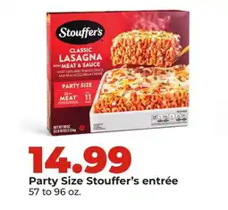 Hy-Vee Party Size Stouffer's entrée offer