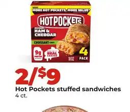 Hy-Vee Hot Pockets stuffed sandwiches offer