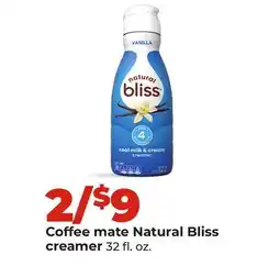 Hy-Vee Coffee mate Natural Bliss creamer offer