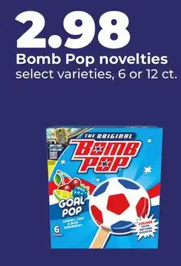 Hy-Vee Bomb Pop novelties offer