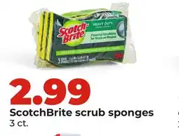 Hy-Vee ScotchBrite scrub sponges offer