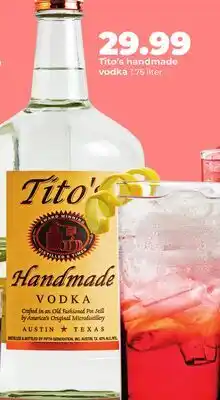 Hy-Vee Tito's handmade vodka offer