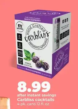 Hy-Vee Carbliss cocktails offer