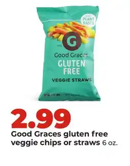 Hy-Vee Good Graces gluten free veggie chips or straws offer
