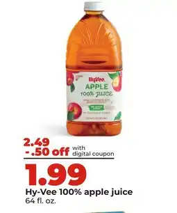 Hy-Vee Hy-Vee 100% apple juice offer