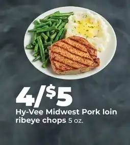 Hy-Vee Hy-Vee Midwest Pork loin ribeye chops offer