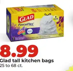 Hy-Vee Glad tall kitchen bags offer