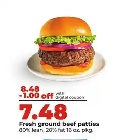 Hy-Vee Fresh ground beef patties offer