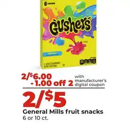 Hy-Vee General Mills fruit snacks offer