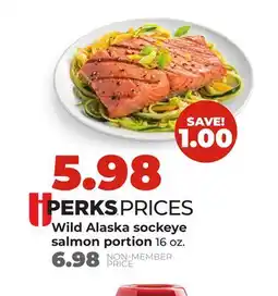 Hy-Vee Wild Alaska sockeye salmon portion offer