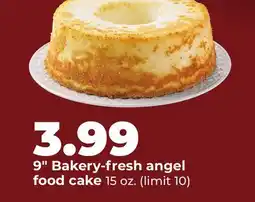 Hy-Vee 9 Bakery-fresh angel food cake offer