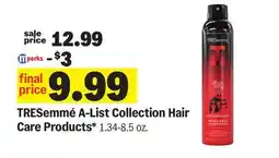 Meijer TRESemmé A-List Collection Hair Care Products offer