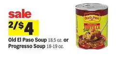 Meijer Old El Paso Soup 18.5 oz. or Progresso Soup 18-19 oz offer