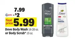 Meijer Dove Body Wash 18-20 oz. or Body Scrub 15 oz offer