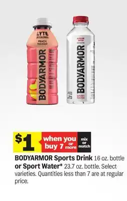 Meijer BODYARMOR Sports Drink 16 oz. bottle or Sport Water* 23.7 oz. bottle offer