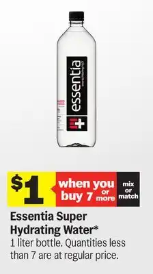 Meijer Essentia Super Hydrating Water offer