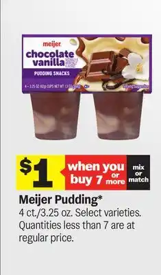 Meijer Meijer Pudding offer