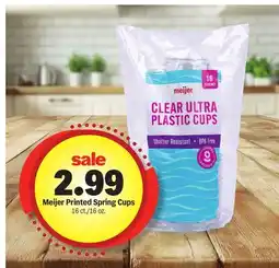 Meijer Meijer Printed Spring Cups offer