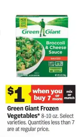 Meijer Green Giant Frozen Vegetables offer