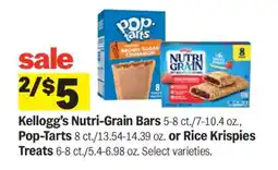 Meijer Kellogg’s Nutri-Grain Bars, Pop-Tarts, or Rice Krispies Treats offer