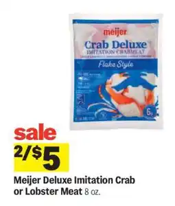 Meijer Meijer Deluxe Imitation Crab or Lobster Meat offer