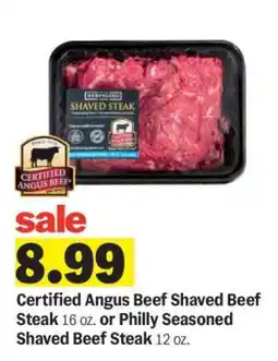 Meijer Certified Angus Beef Shaved Beef Steak offer