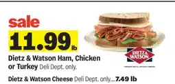 Meijer Dietz & Watson Ham, Chicken or Turkey offer