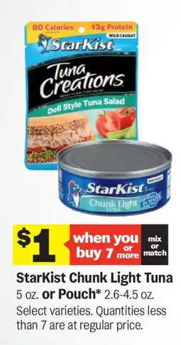 Meijer Starkist Chunk Light Tuna offer