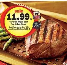 Meijer Certified Angus Beef Top Sirloin Steak offer