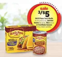 Meijer Old El Paso Taco Shells, Refried Beans, Rice, or Enchilada Sauces offer