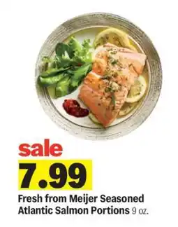 Meijer Fresh from Meijer Seasoned Atlantic Salmon Portions offer