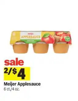 Meijer Meijer Applesauce offer