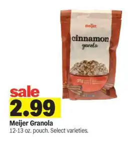 Meijer Meijer Granola offer