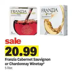 Meijer Franzia Cabernet Sauvignon or Chardonnay Winetap offer