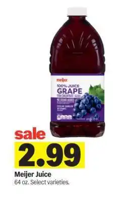 Meijer Meijer Juice offer