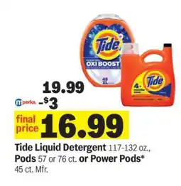 Meijer Tide Liquid Detergent offer