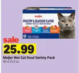 Meijer Meijer Wet Cat Food Variety Pack offer