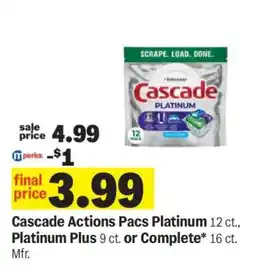 Meijer Cascade Actions Pacs offer