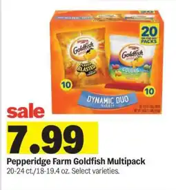 Meijer Pepperidge Farm Goldfish Multipack offer