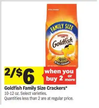Meijer Goldfish Family Size Crackers offer